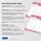 Bonnie Marcus OFFICIAL | 2026 14x10 Inch 18 Months Monthly Desk Pad Calendar | July 2025 - December 2026